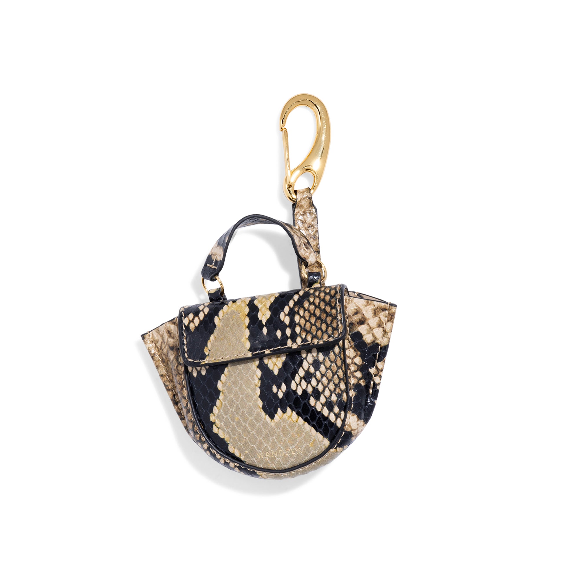 ホルテンシア マイクロ バッグ チャーム - BEIGE PYTHON