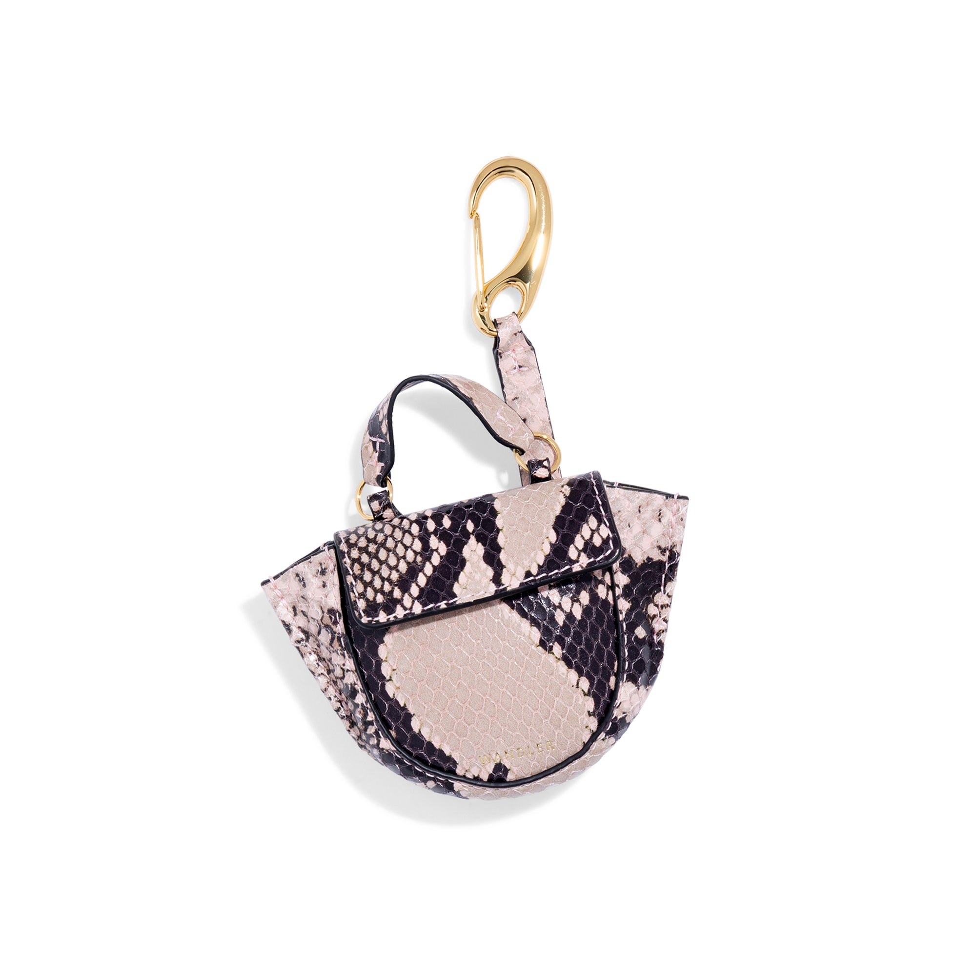 ホルテンシア マイクロ バッグ チャーム - PINK PYTHON
