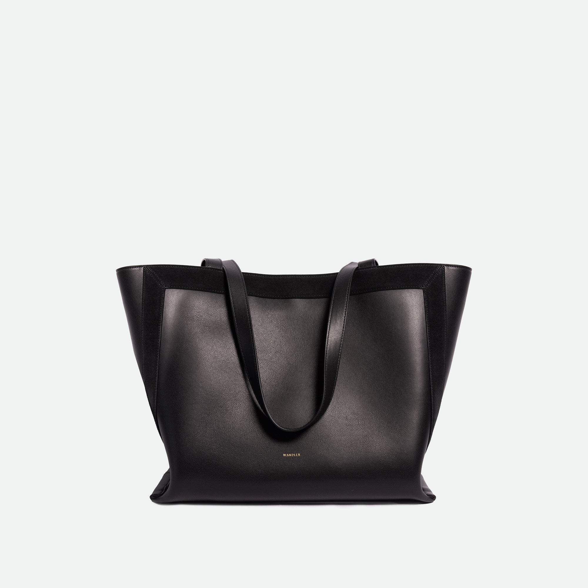 イダ トートバッグ ミディアム - Black_Black Suede