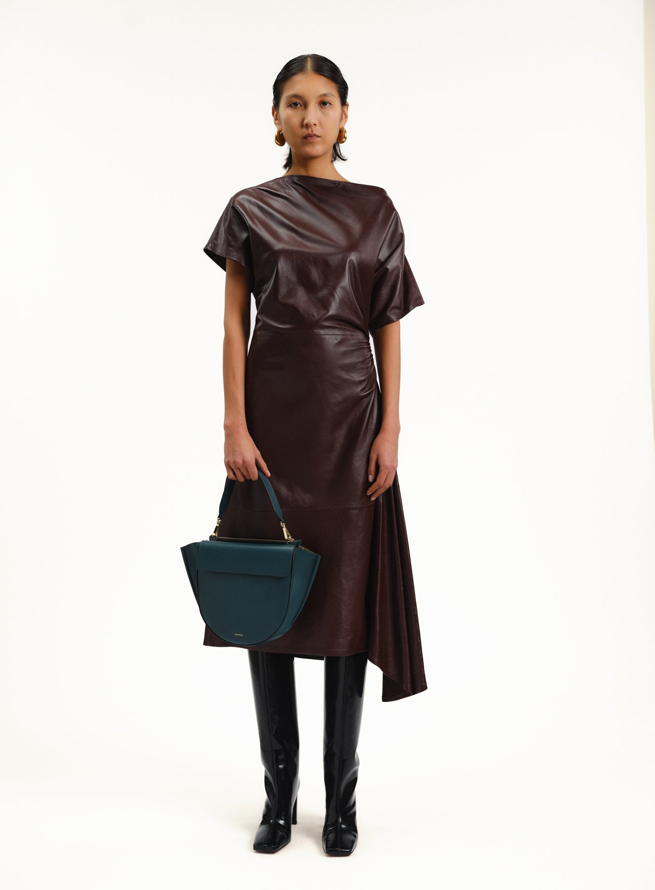 ホルテンシア ミディアム ハンドバッグ - TEAL