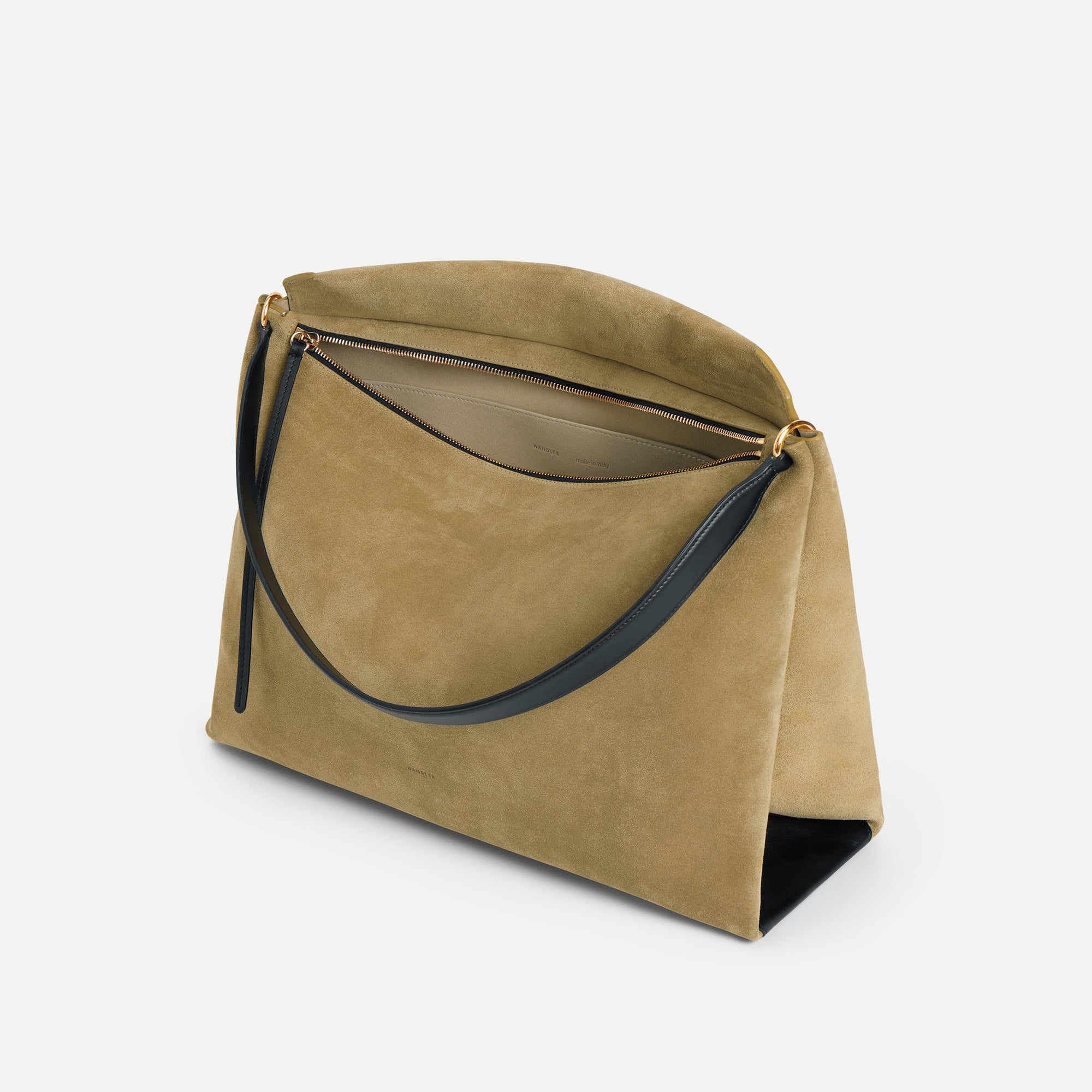 ペネロペ トートバッグ - KHAKI SUEDE_BLACK