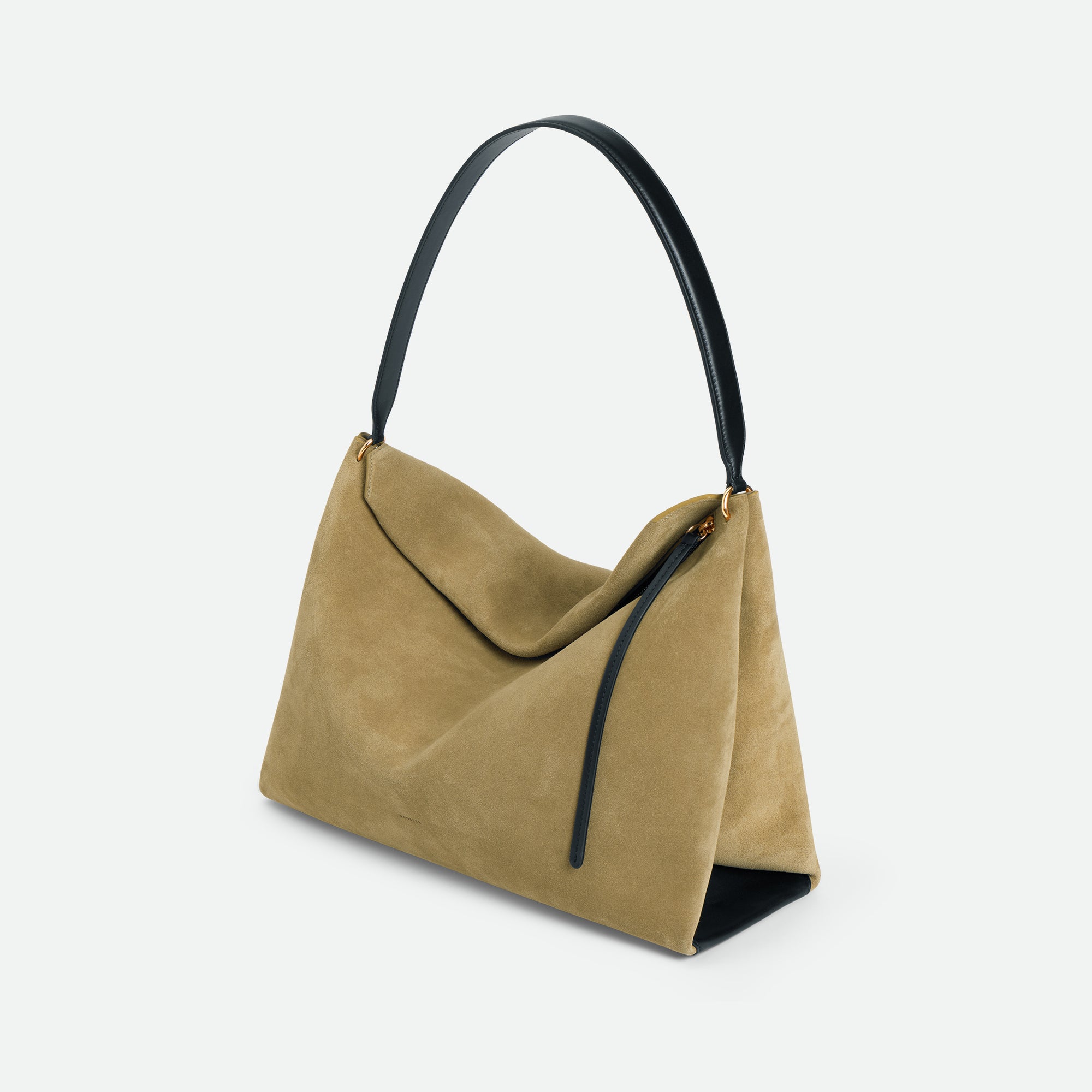 ペネロペ トートバッグ - KHAKI SUEDE_BLACK