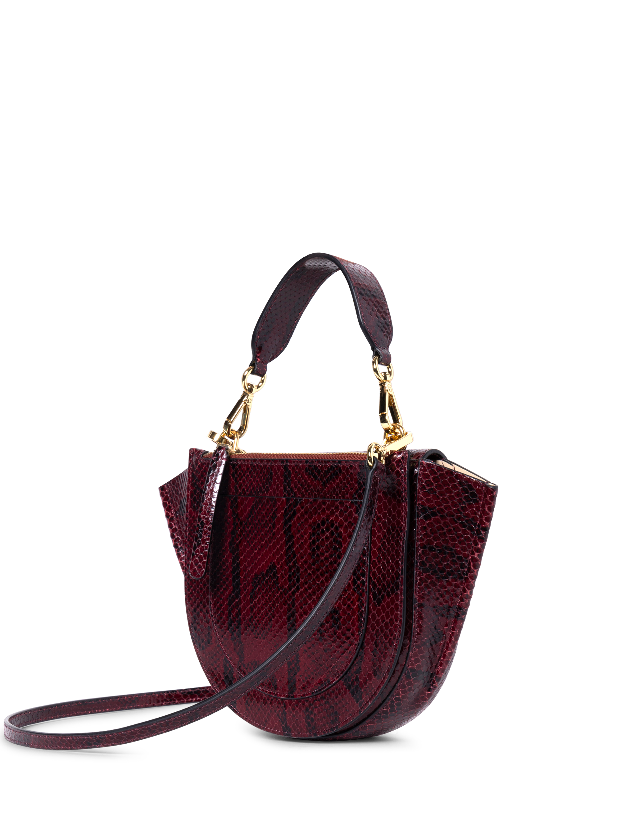 ホルテンシア ミニ ハンドバッグ パイソン型押し - BORDEAUX PYTHON