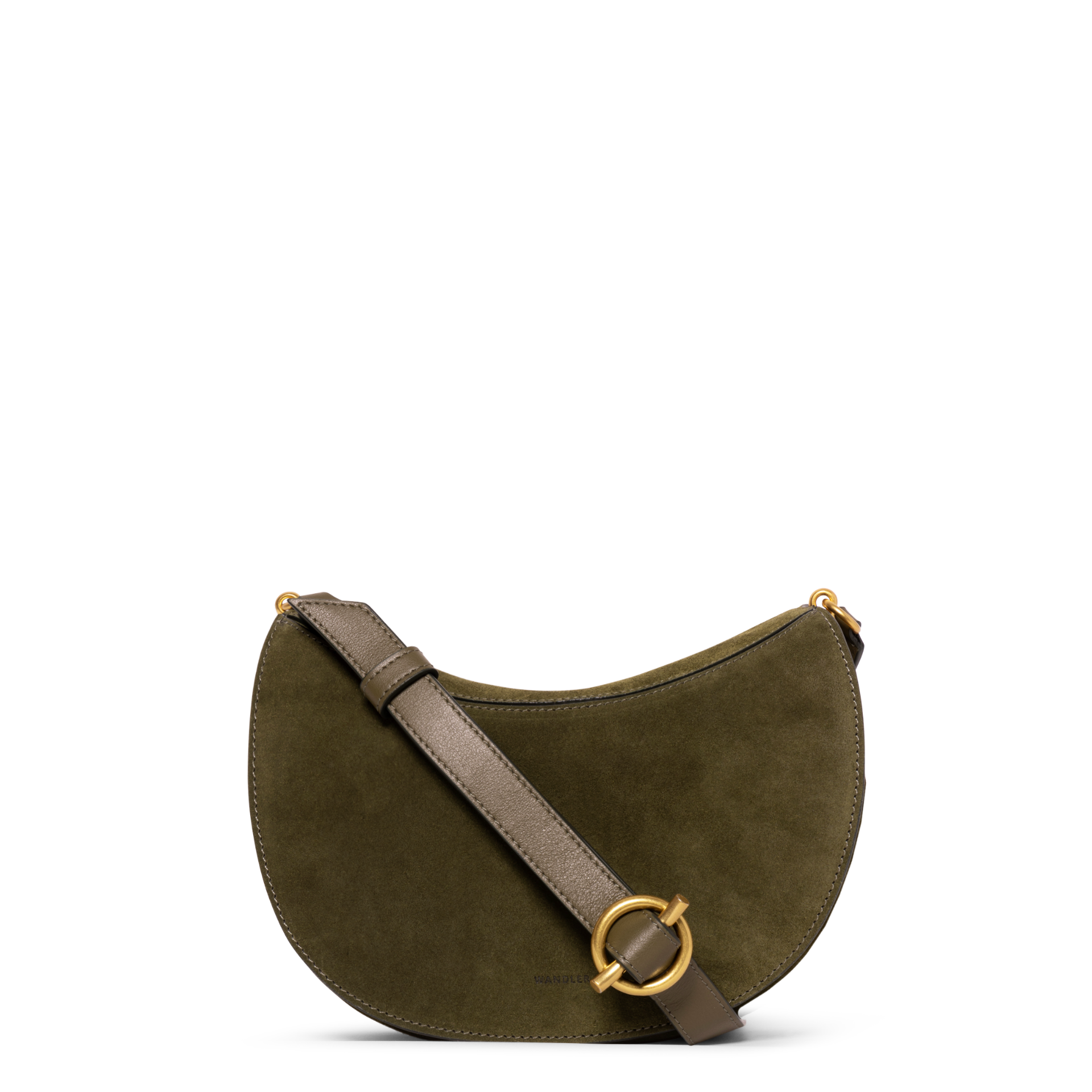 ケイト ショルダーバッグ - OLIVE SUEDE