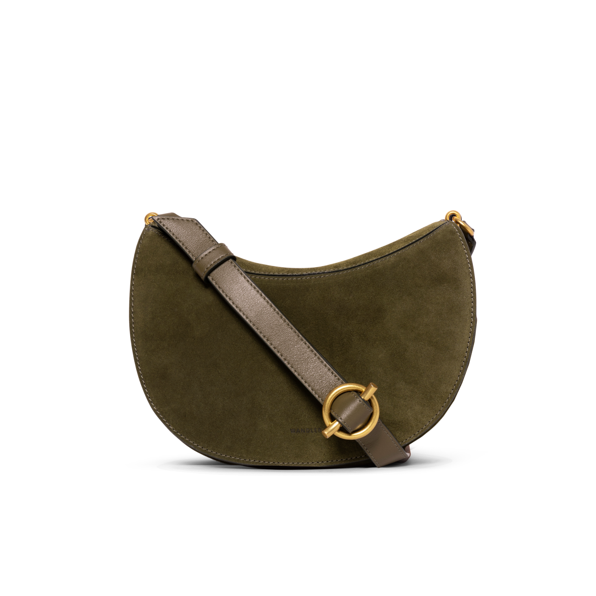 ケイト ショルダーバッグ - OLIVE SUEDE