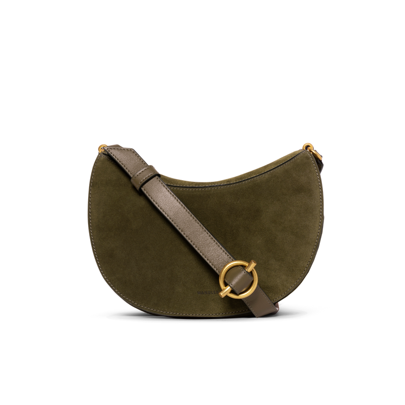 ケイト ショルダーバッグ - OLIVE SUEDE