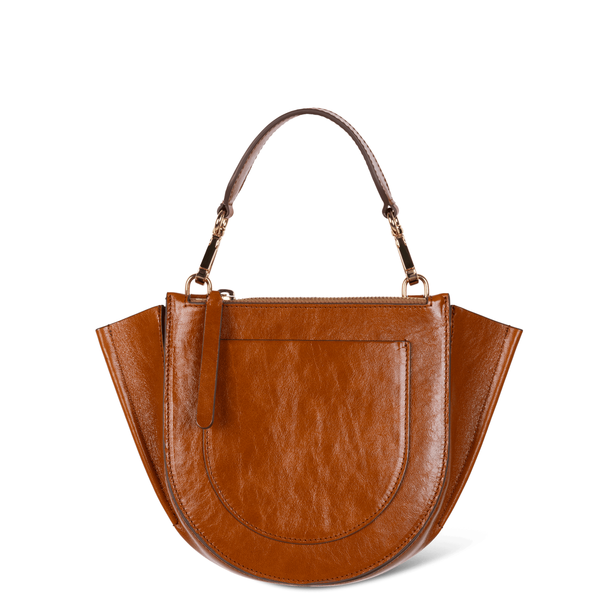 ホルテンシア ミニ アイレット ハンドバッグ - COGNAC