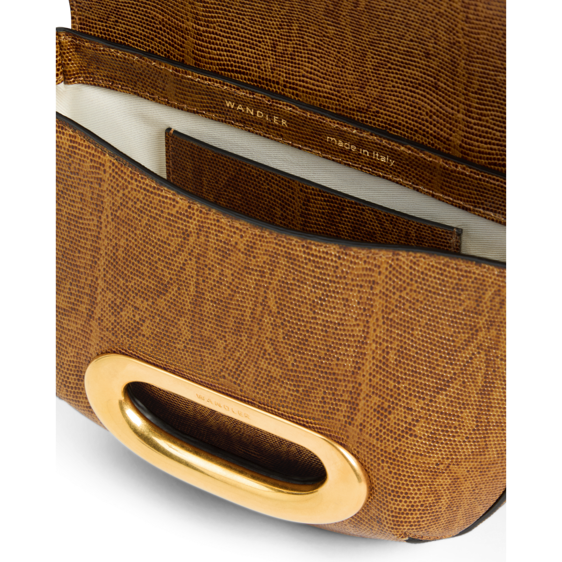 ヴェネト クロスボディバッグ スモール - TABACCO LIZZARD