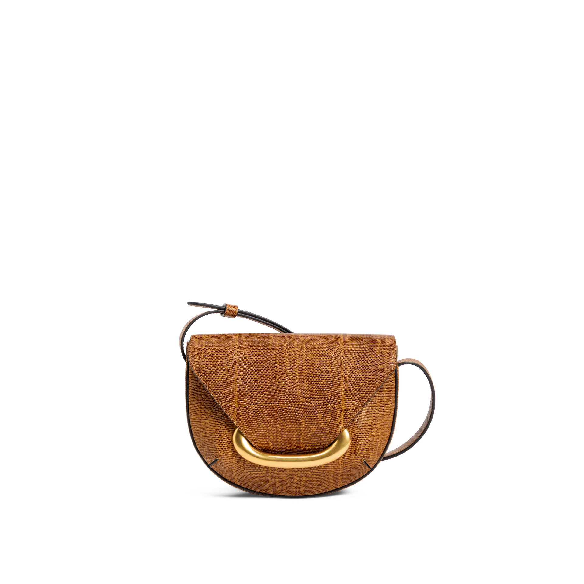 ヴェネト クロスボディバッグ スモール - TABACCO LIZZARD