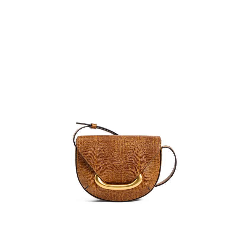 ヴェネト クロスボディバッグ スモール - TABACCO LIZZARD