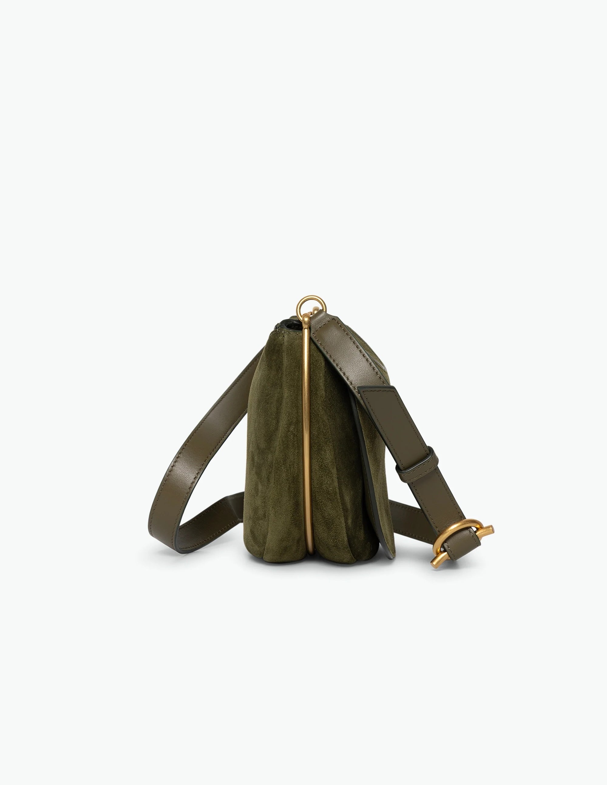 ケイト ショルダーバッグ - OLIVE SUEDE