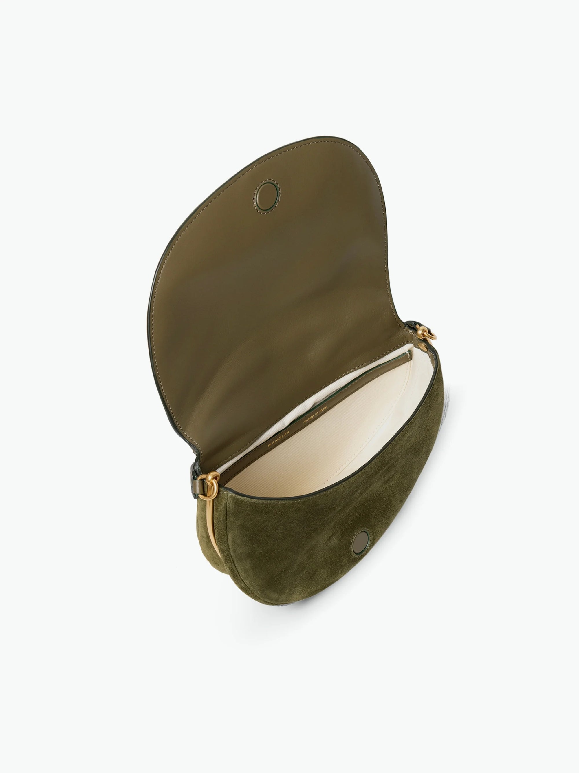 ケイト ショルダーバッグ - OLIVE SUEDE