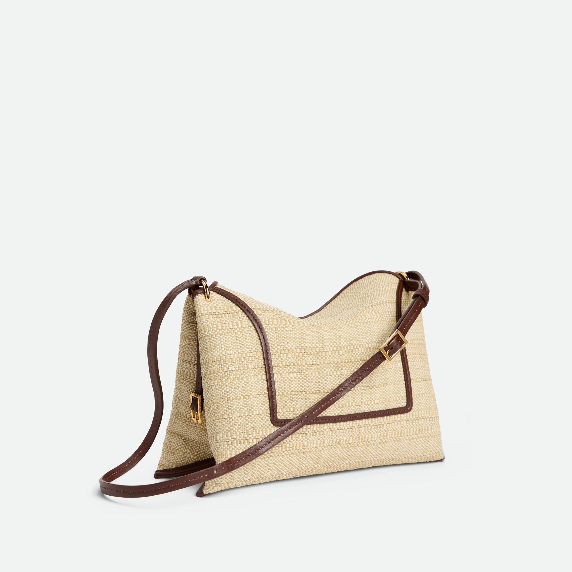 ペネロペ スラウチバッグ ラフィア - BEIGE RAFFIA