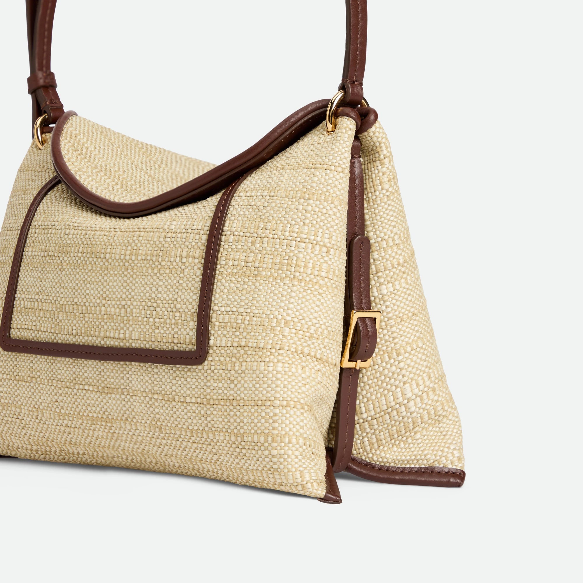 ペネロペ スラウチバッグ ラフィア - BEIGE RAFFIA