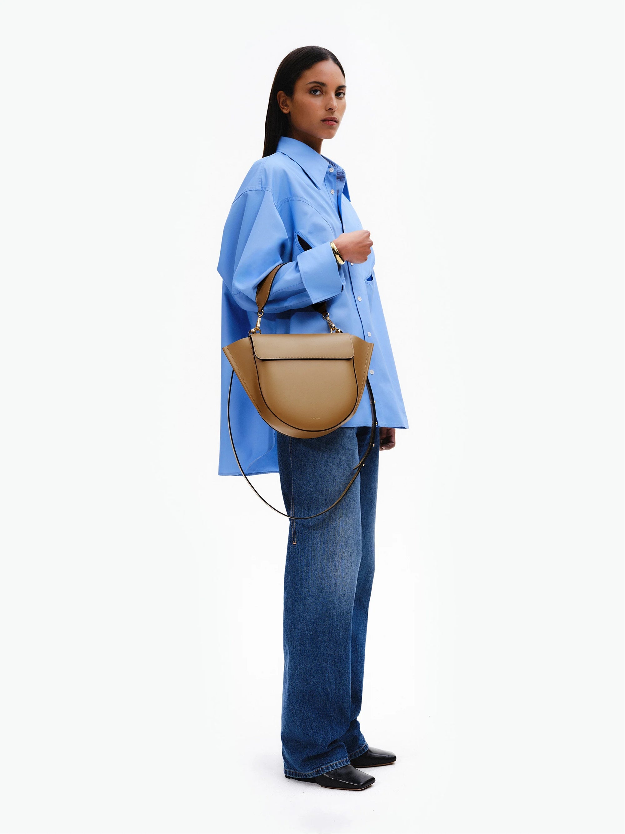 ホルテンシア ミディアム ハンドバッグ - GINGERBREAD