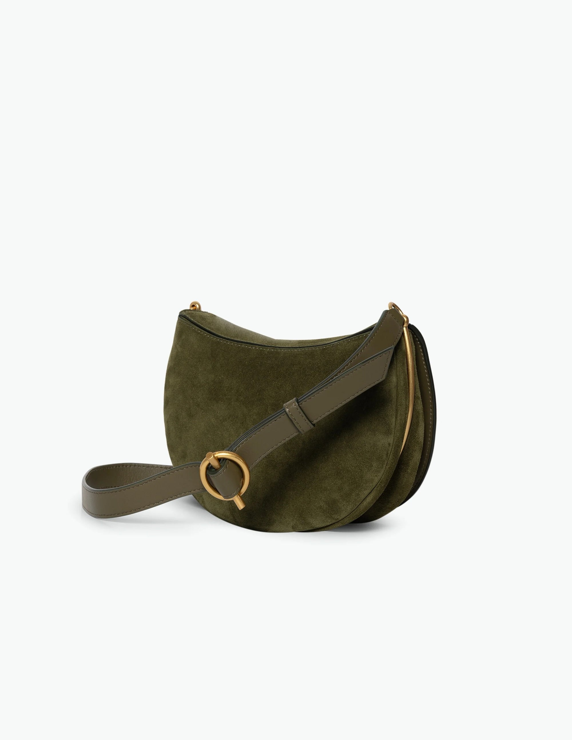 ケイト ショルダーバッグ - OLIVE SUEDE