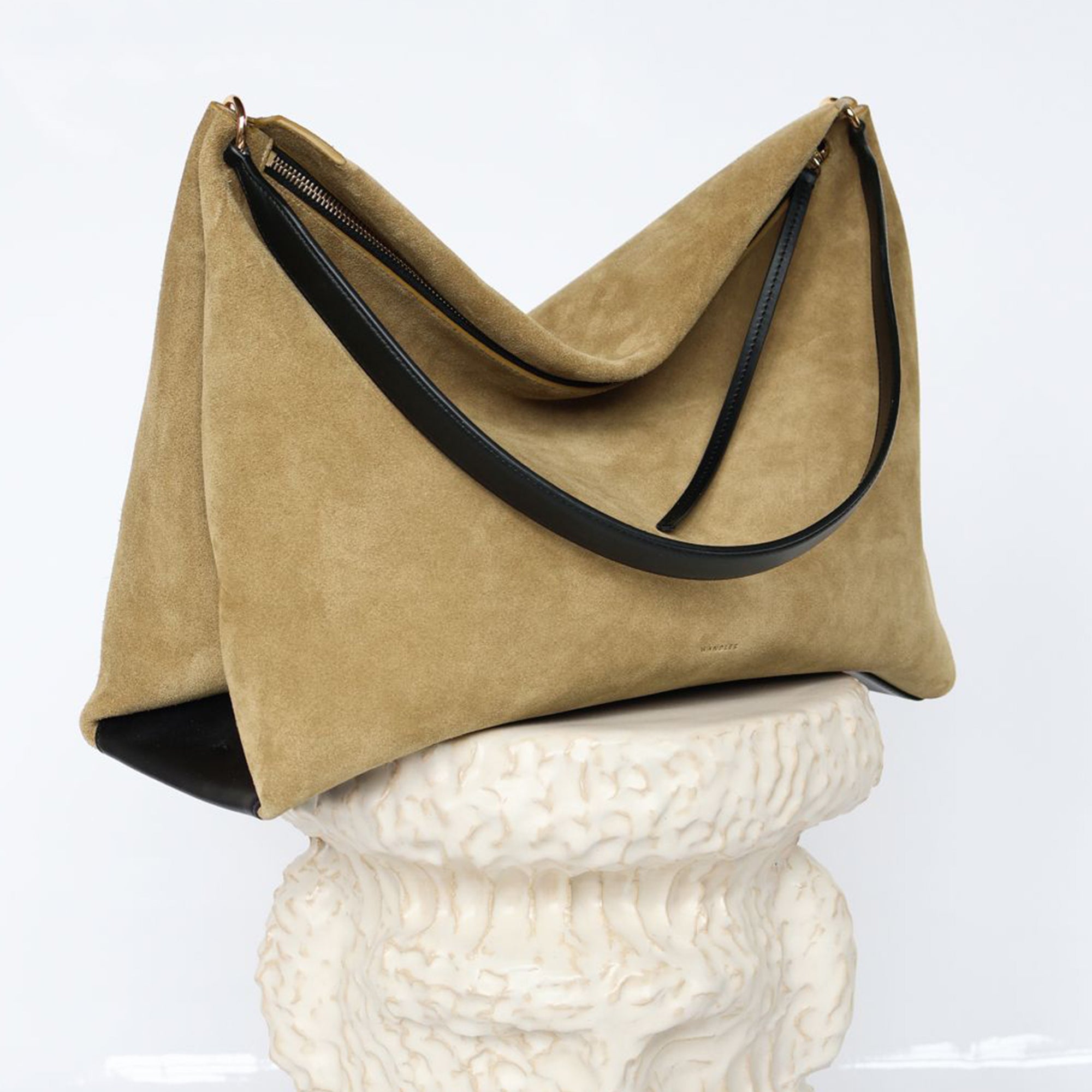 ペネロペ トートバッグ - KHAKI SUEDE_BLACK